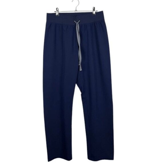 FIGS Technical Collection Navy Blue Scrub Pants Drawstring Stretch Size Medium - Picture 2 of 15